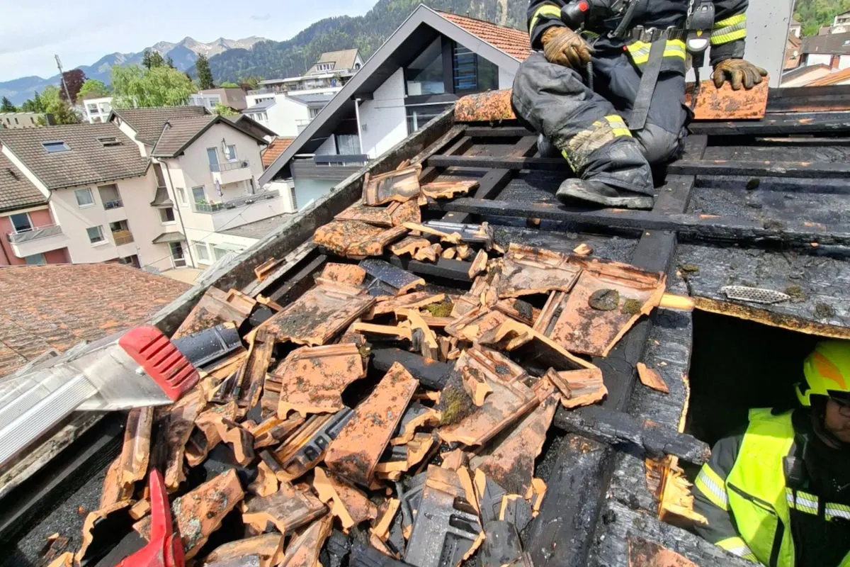 Bludenz – Dachstuhl in Brand geraten