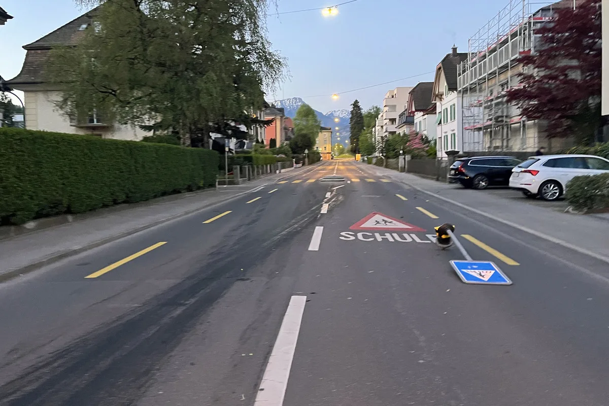 Luzern – Alkoholisierter Fahrer überfährt Fussgängerinsel