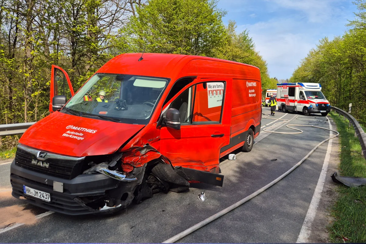 Südheide – Transporter verursacht Unfall im Gegenverkehr