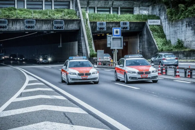 Regensdorf ZH - Verkehrsunfall im Gubristtunnel verursachte Verkehrsbehinderung