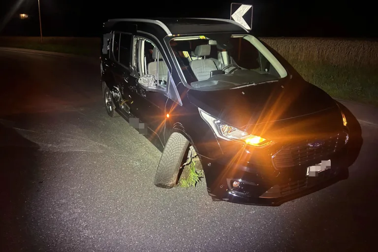 Beinwil am See AG – Alkoholisierter Autofahrer kollidiert mit Container
