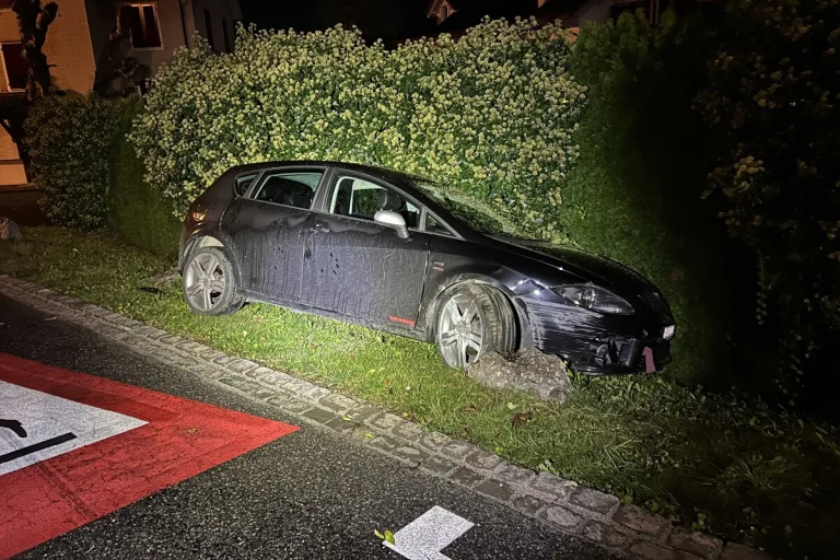 Unfall in Mühlau AG - Positiver Alkohol- und Drogentest 