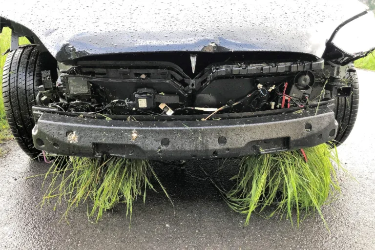 Wegen Ablenkung Selbstunfall bei Näfels GL verursacht