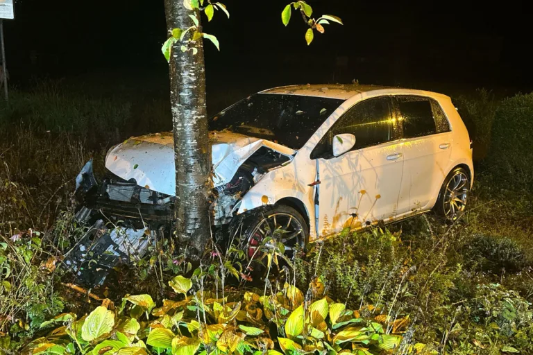 Unfall in Grenchen SO – Alkoholisierter Lenker prallt gegen Baum