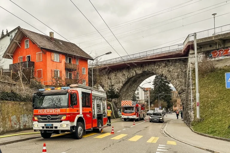 St.Gallen – Verkehrsbehinderungen aufgrund eines Brandes
