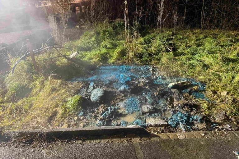 Kappel SO - Mobile Toilette komplett geschmolzen - Die Polizei sucht Zeugen