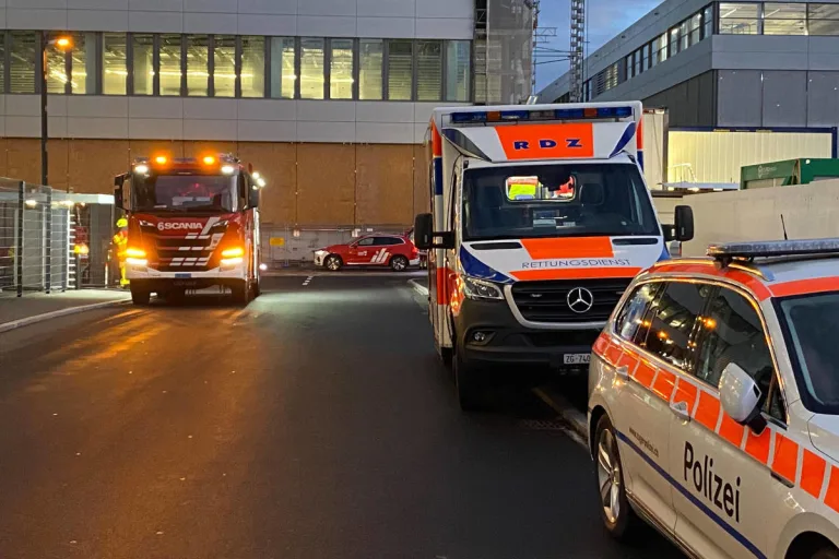 Stadt Zug – Feuerwehreinsatz im Industriegebiet