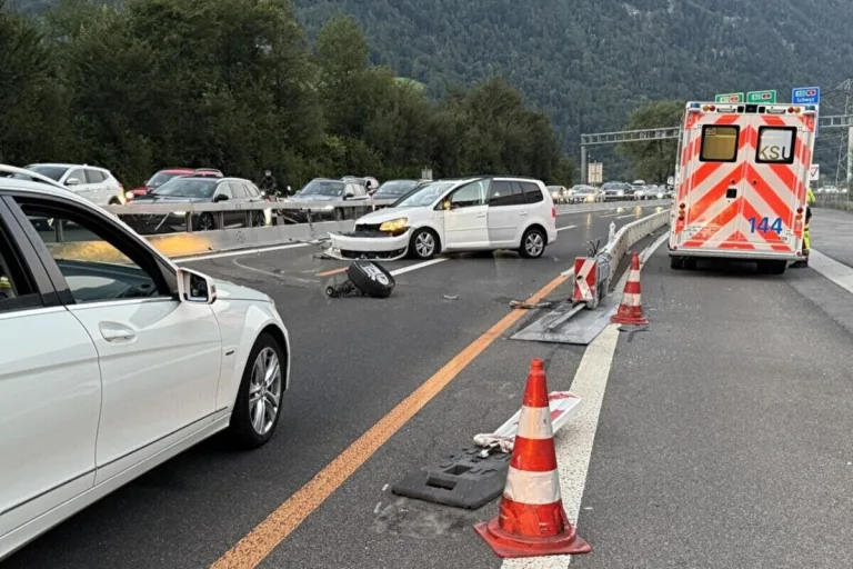 Seedorf UR - Seelisbergtunnel nach Unfall gesperrt