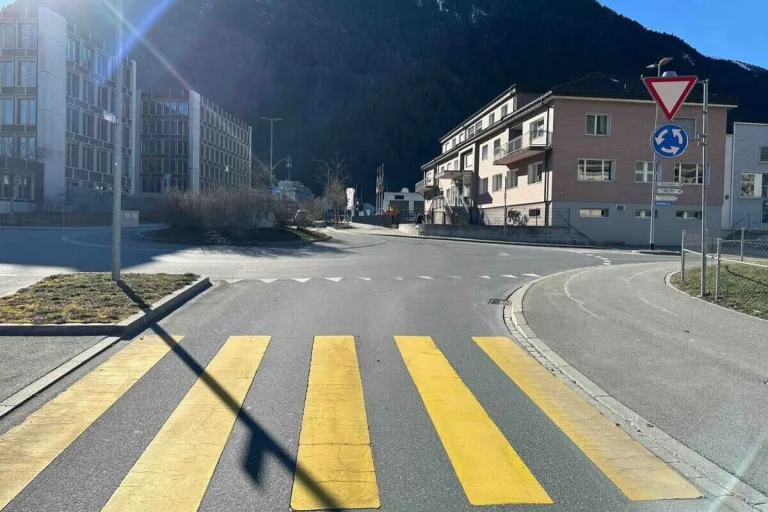 Chur GR – Unfall im Kreisel