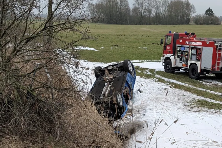 Rethem  – Unfall beim Überholen mit zwei schwer Verletzten