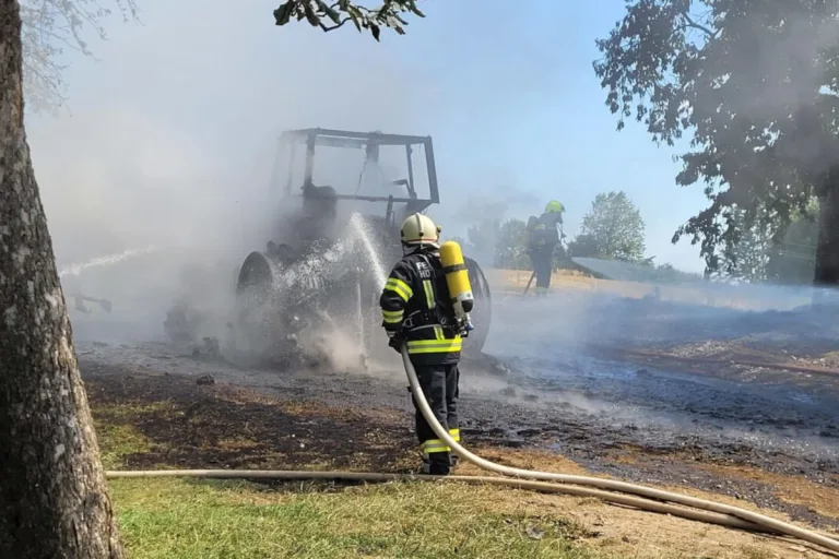 Hörleinsödt – Traktor in Brand geraten