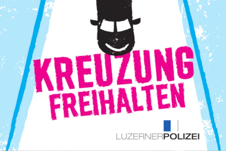 Luzerner Polizei startet Kampagne für freien Verkehrsfluss