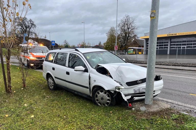 Unfall in Oberbüren SG - Alkoholisiert am Steuer