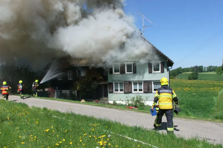 Kirchberg SG – Brand zerstört Wohnhaus