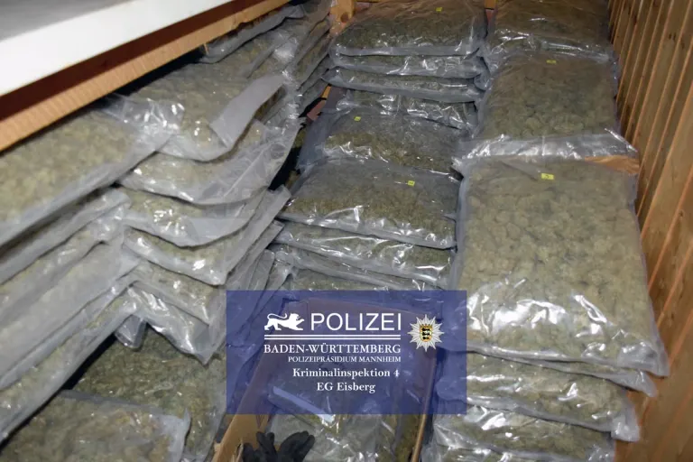 Weinheim - 290 kg Drogen, Waffen, Bargeld und hochpreisige Autos sicherstellt