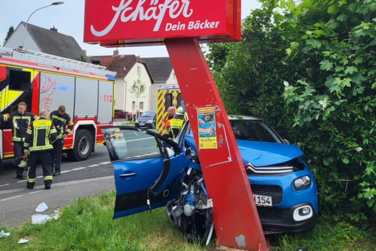 Gießen – Schwerer Unfall auf Frankfurter Straße