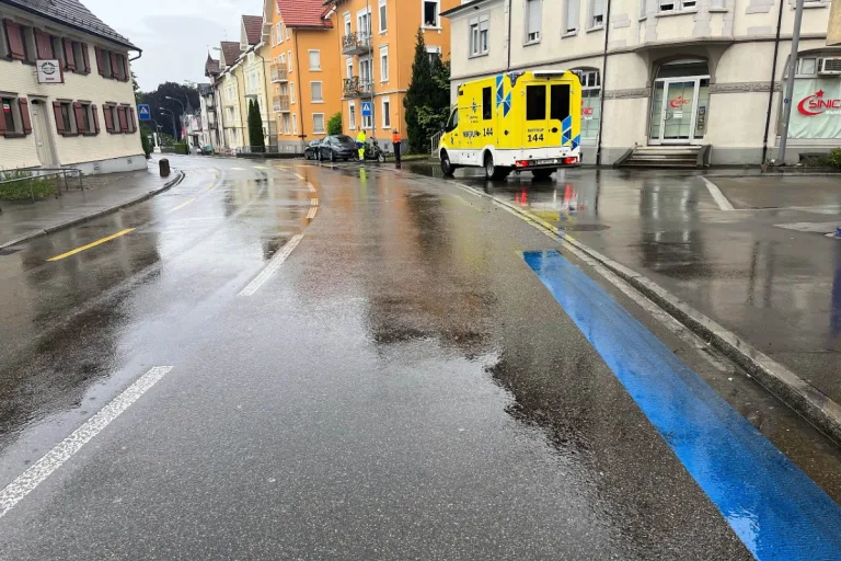 Unfall heute in Goldach - Unklarer Hergang von Motorradunfall