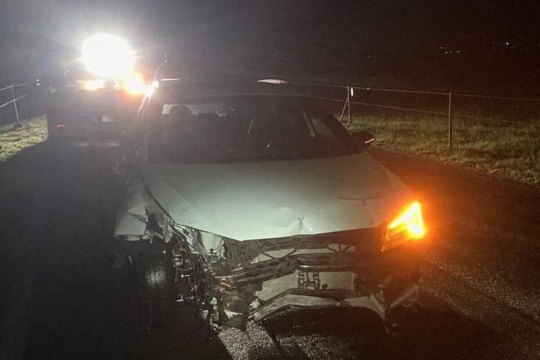 Unfall in Mollis GL - Mehrere Zaunpfosten überfahren