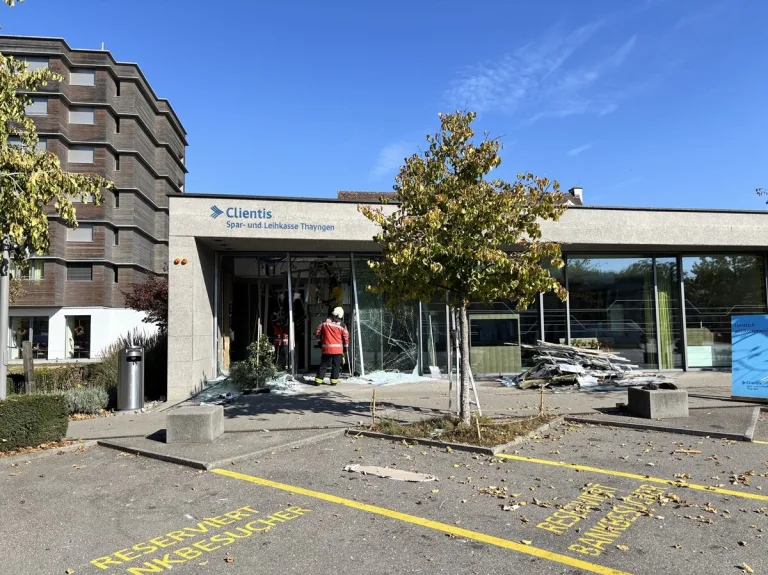 Thayngen SH – Geldautomat gesprengt – Täter schwer verletzt