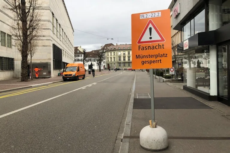 Basel - Vorbereitungen für die Fasnacht 2024