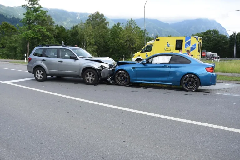 50'000 Franken Sachschaden nach einem Verkehrsunfall in Sevelen SG