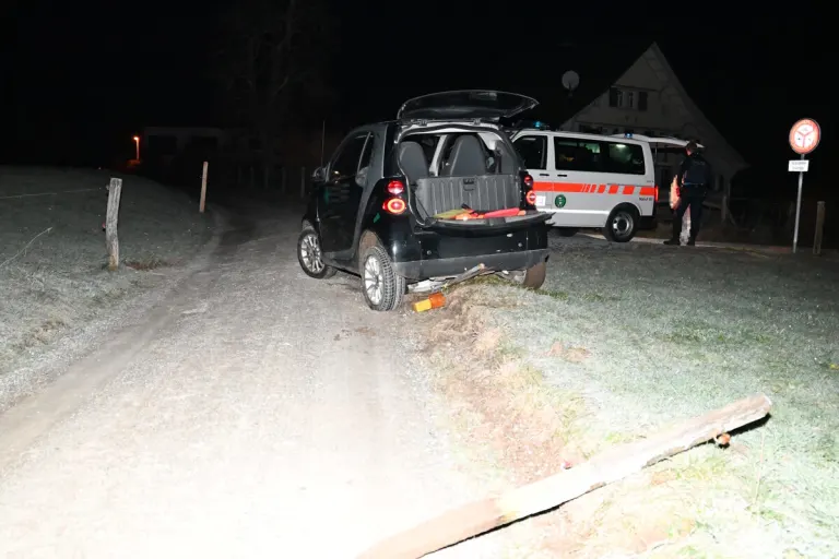 Gossau SG - Fahrunfähig Unfall verursacht