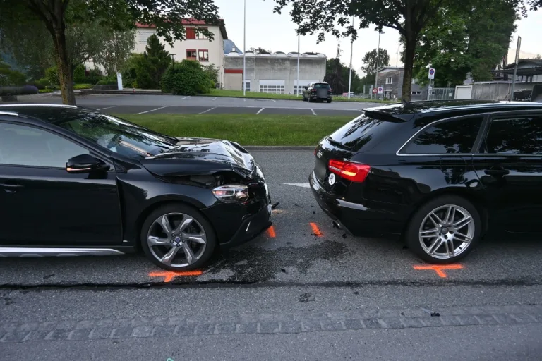 Zwei Verkehrsunfälle in Vaduz FL