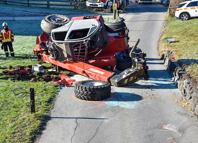 Oberdorf NW – Unfall mit Teleskopstapler