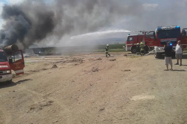 Großbrand in Kleinhain