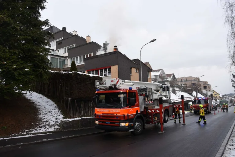Grosser Sachschaden in Gossau SG - Brand im Kaminbereich