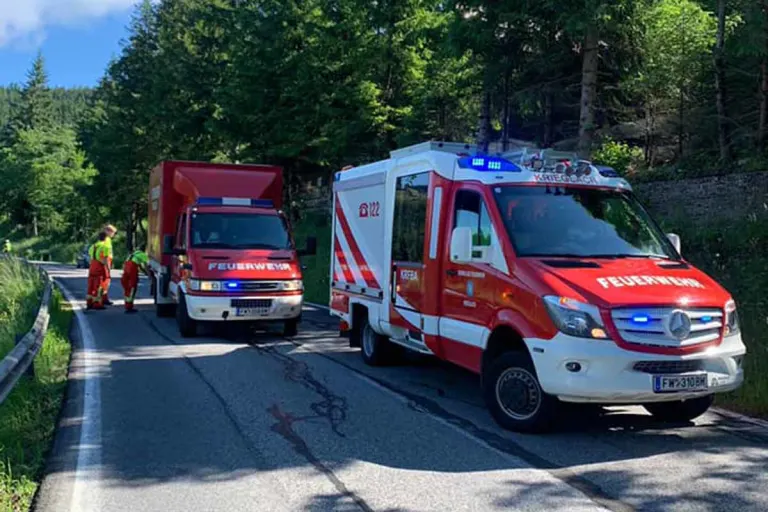 Alpl - Schwerer Motorradunfall