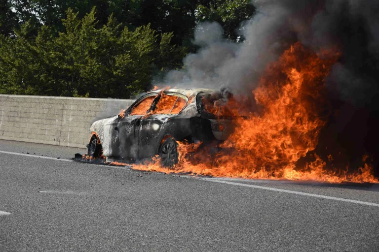 A1 Mörschwil SG – Fahrzeugbrand auf der Autobahn