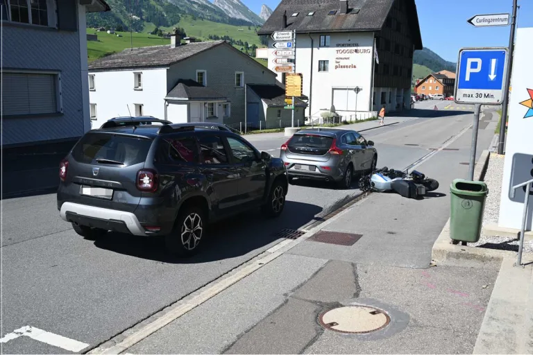 Wildhaus SG - Auffahrunfall mit einer verletzten Person