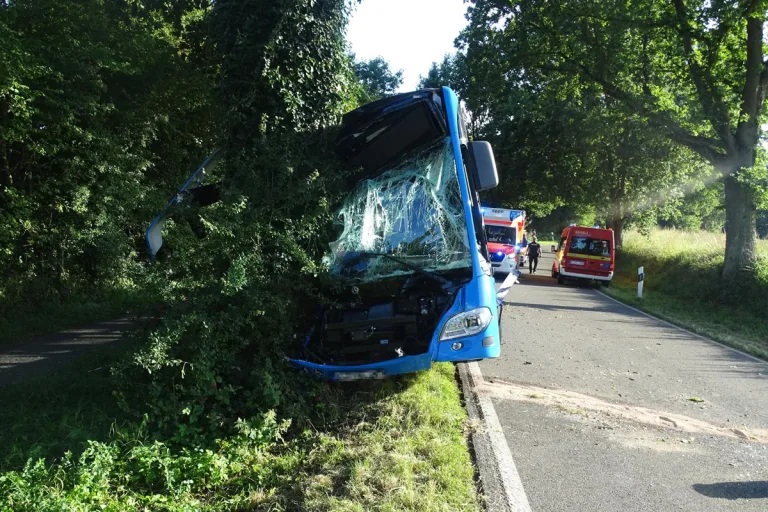Unfall in Hohwacht SH – Linienbus prallt gegen Baum