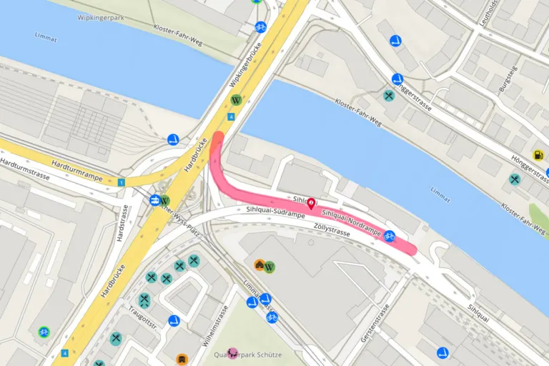 Zürich – Sihlquai-Nordrampe über fünf Wochen gesperrt
