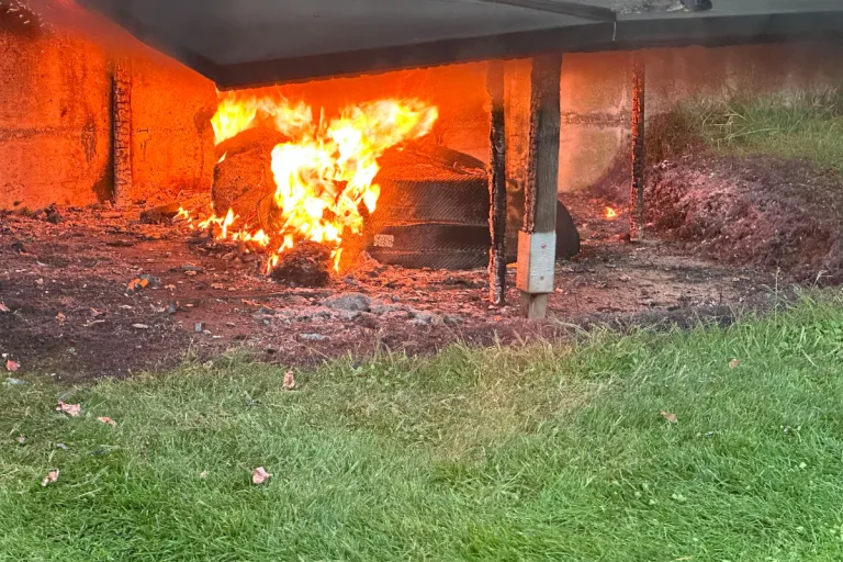 Sennwald SG - Brand eines Mähroboter