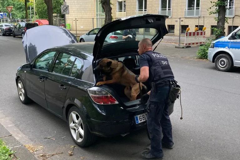 Köln – Polizeihund erschnüffelt Drogen im Auto