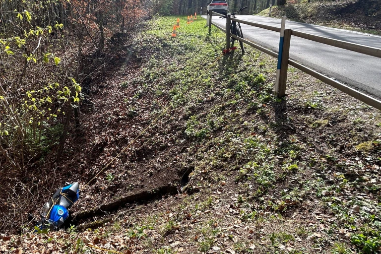 Berlingen TG – Töfffahrerin bei Selbstunfall verletzt