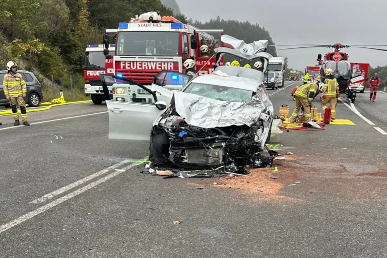 Pflach T – Vier Verletzte bei Unfall mit Wohnmobil