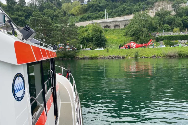 Walchwil ZG – Rettungshelikoptereinsatz nach Tauchunfall
