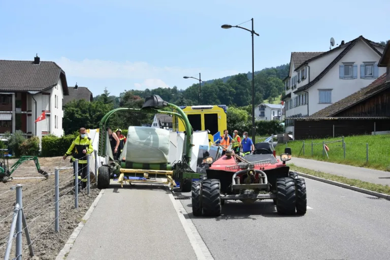 Tragödie in Rorschach SG - Frau wird auf Trottoir von Wickelmaschine getroffen und getötet!