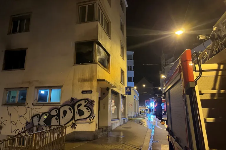  Brand in St. Gallen - Sechs Personen im Spital
