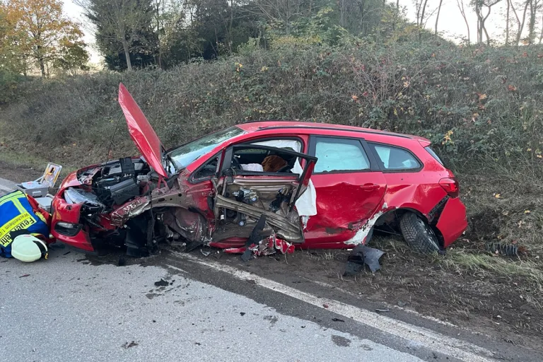 Forst/Weinstraße RP – Zwei Erwachsene und ein Kind bei Unfall schwer verletzt