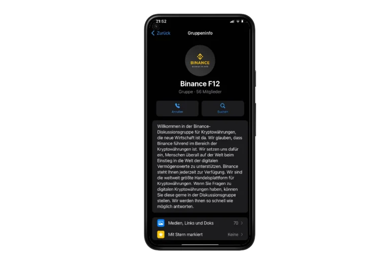 Betrug auf WhatsApp - Angebliche Mitarbeiter von Binance