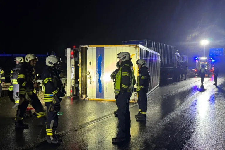 A43 Sprockhövel NW – Sperrung nach Unfall von Lkw mit Anhänger