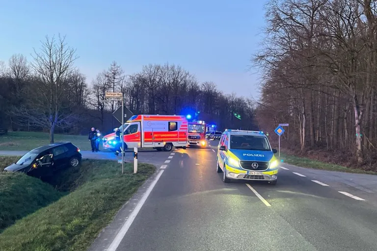 Nordkirchen – Autofahrer alkoholisiert in Graben gefahren