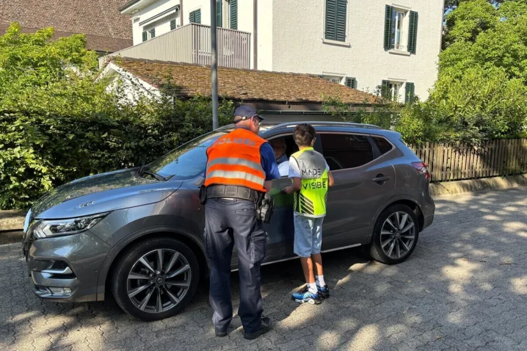 Kanton Schaffhausen – Schulanfang -  Polizei sensibilisiert für Sicherheit auf dem Schulweg