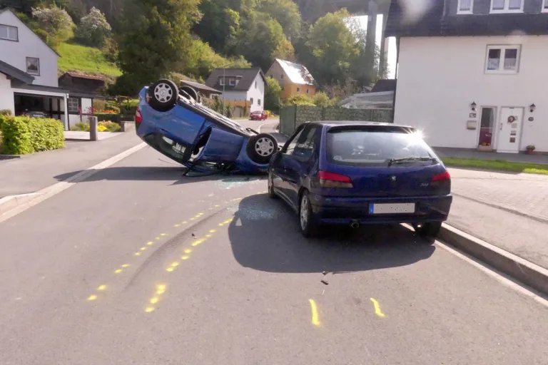 Engelskirchen – 84-Jähriger überschlägt sich mit Auto