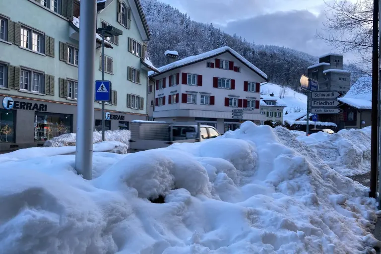Wohin mit dem Schnee der letzten Tage?