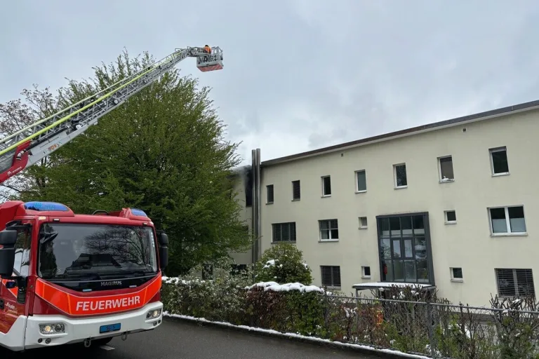 St.Gallen - Brand fordert Grossaufgebot an Einsatzkräften 